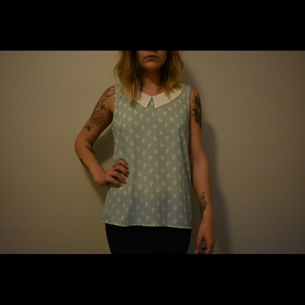 Cat blouse.